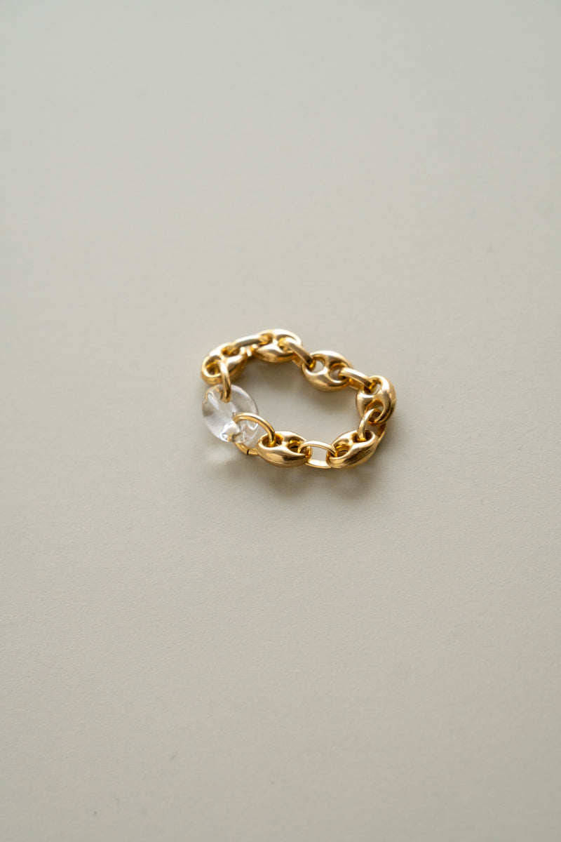 SASAI PROXY chain & crystal ring