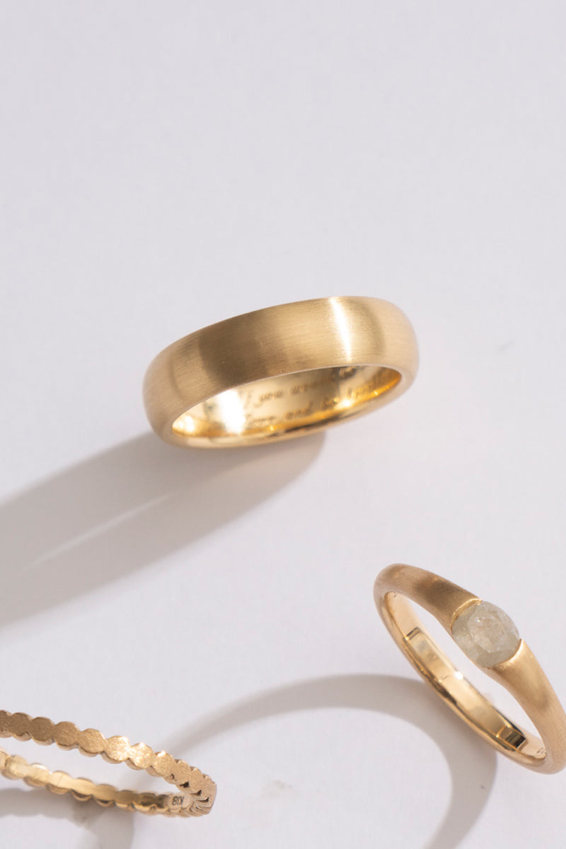 simmon HALF ROUND RING 5.2 /K18