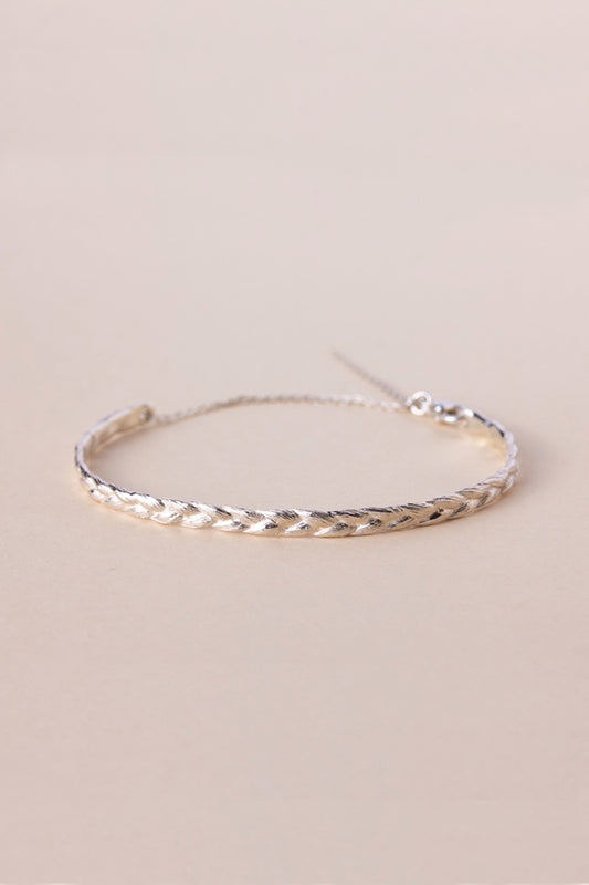 bohem braid collection bracelet braid bracelet/ Silver