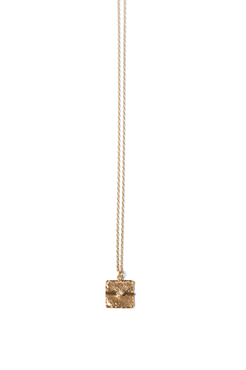 bohem mel collection Square diamond Necklace /K10