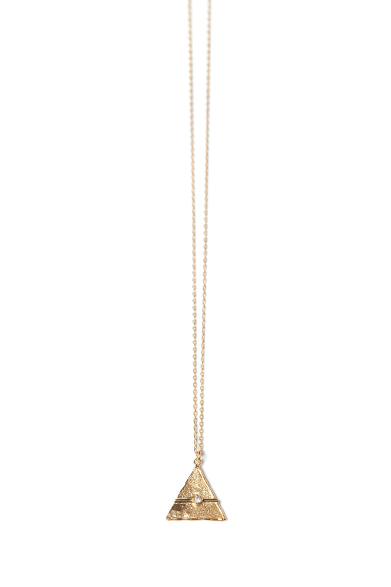 bohem mel collection Triangle diamond Necklace /K10