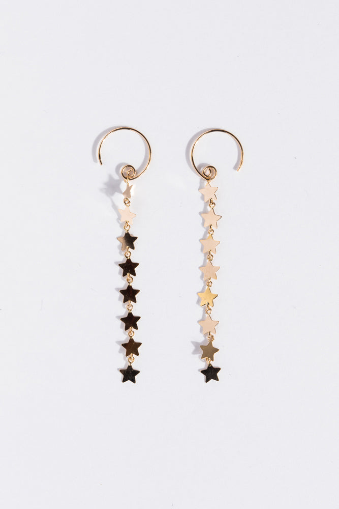 bohem Star Loop x Loop star earrings C/K10 – patchouli