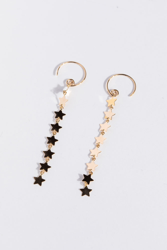 bohem Star Loop x Loop star earrings C/K10