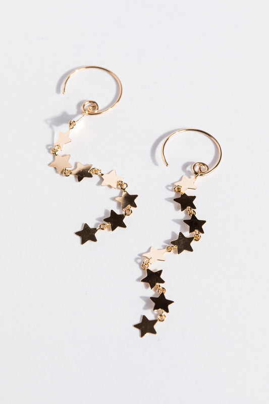 bohem Star Loop x Loop star earrings C/K10