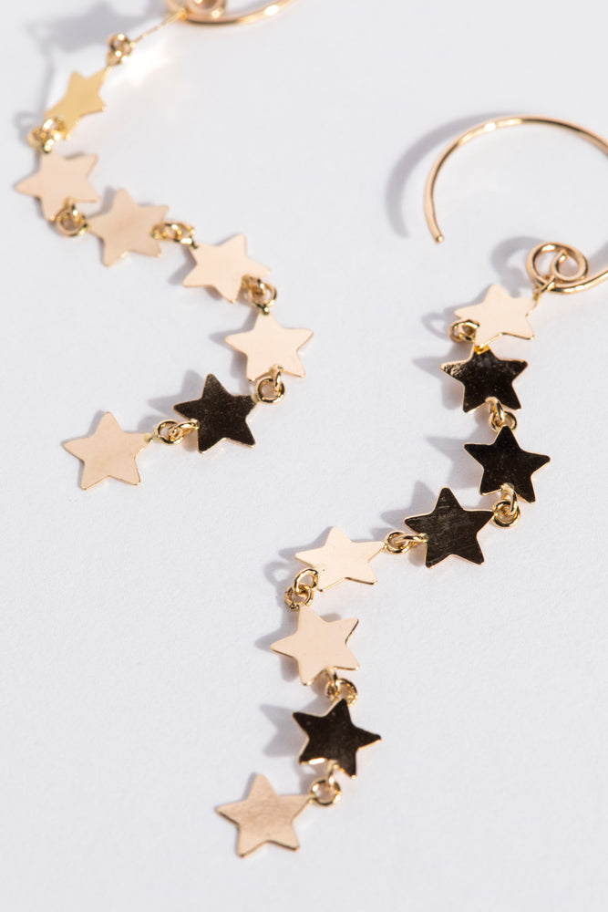 bohem Star Loop x Loop star earrings C/K10 – patchouli