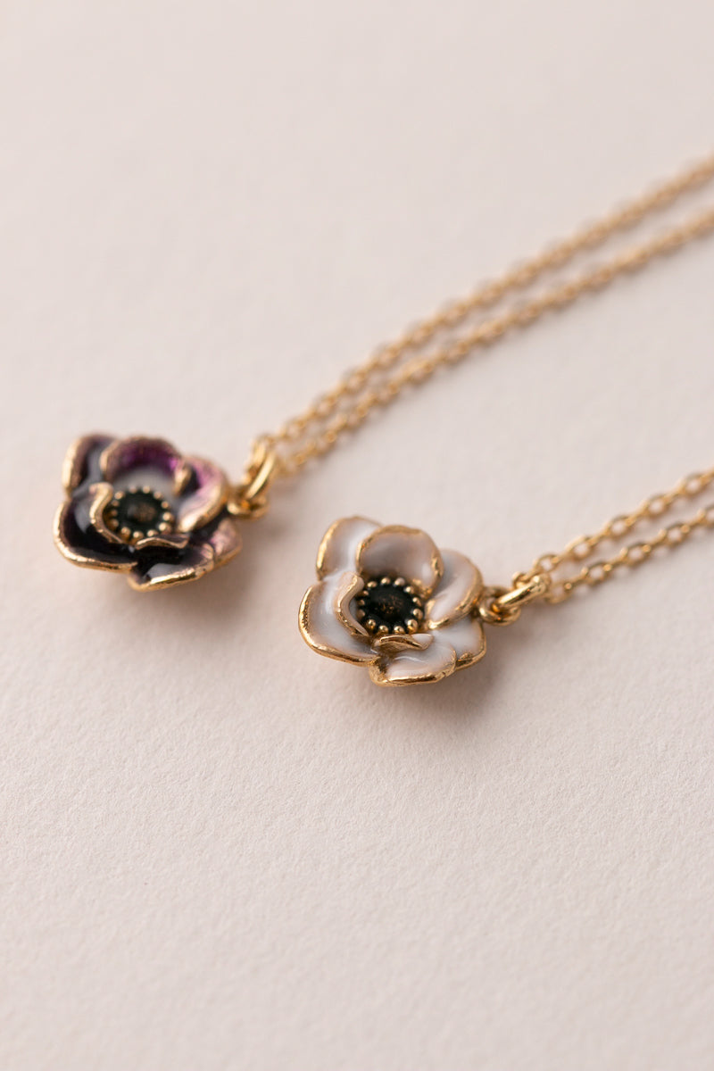 bohem Flower collection Anemone Necklace アネモネネックレス/K10