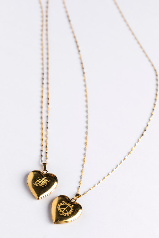 bohem Peace collection LOVE locket pendant necklace