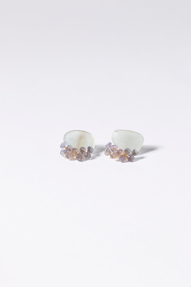 bohem fairy earrings aquamarine x tanzanite earrings &amp; earrings/K10