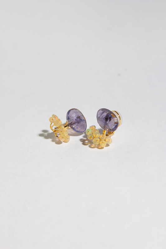 bohem fairy earrings tanzanite x opal earrings &amp; earrings/K10