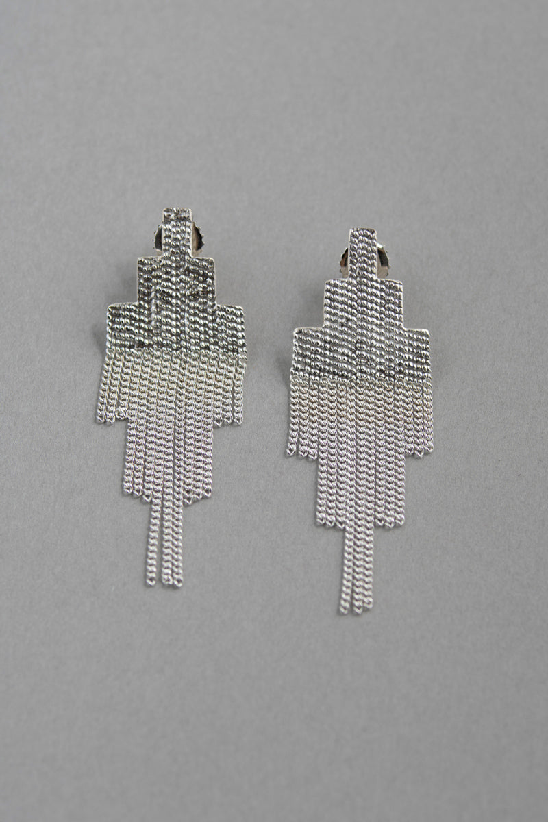 hannah keefe small silver pixel earrings ピアス/Silver