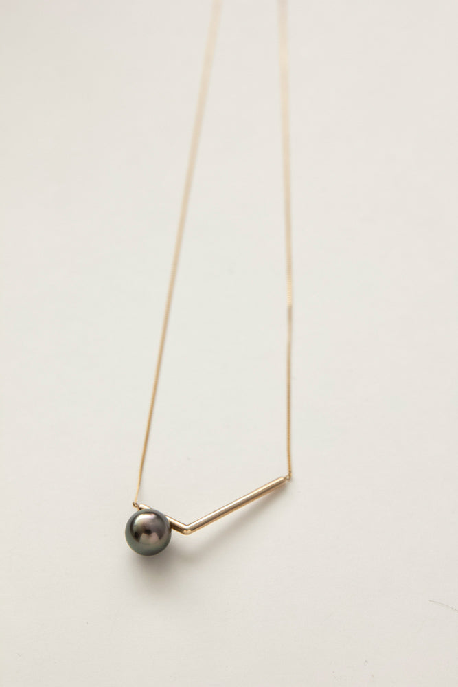 januka DENT Pearl neacklace 黒蝶パールネックレス/K10