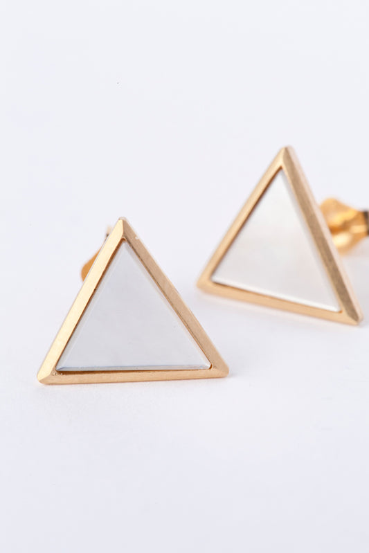 jaren Triangle shell earring ピアス