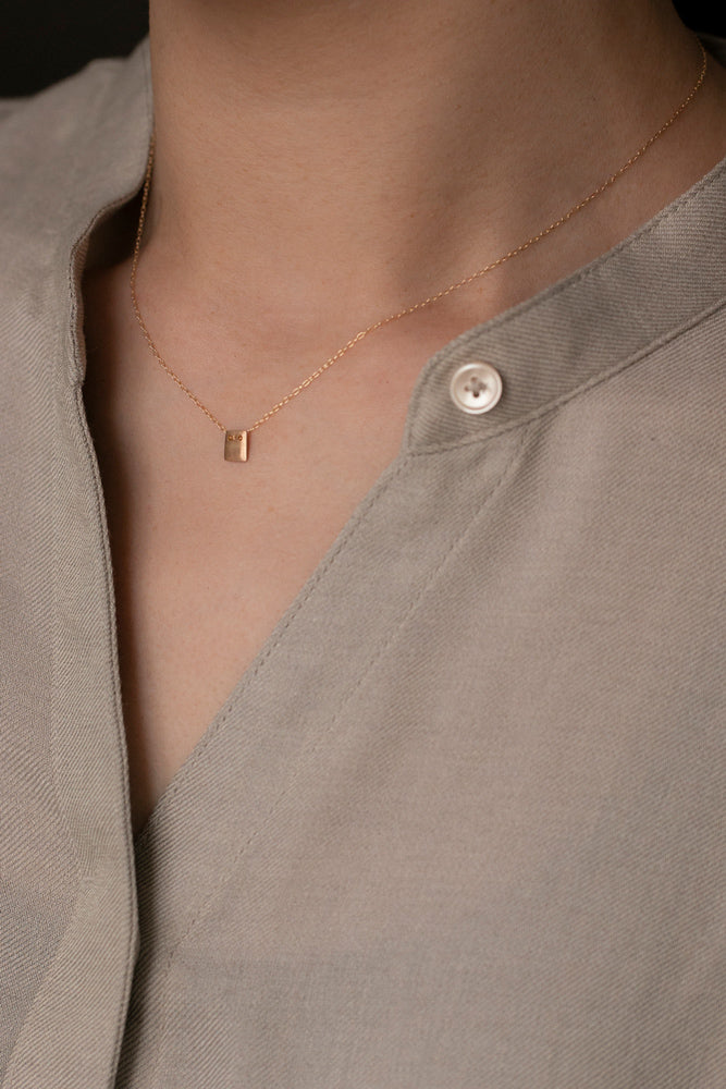 LANA ia lani FLAKES necklace Square ネックレス/K18
