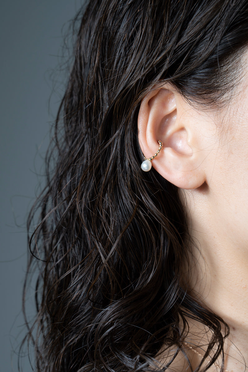 LiniE CUFFS OF THE MOON Pearl Ear cuff ear cuff/K10