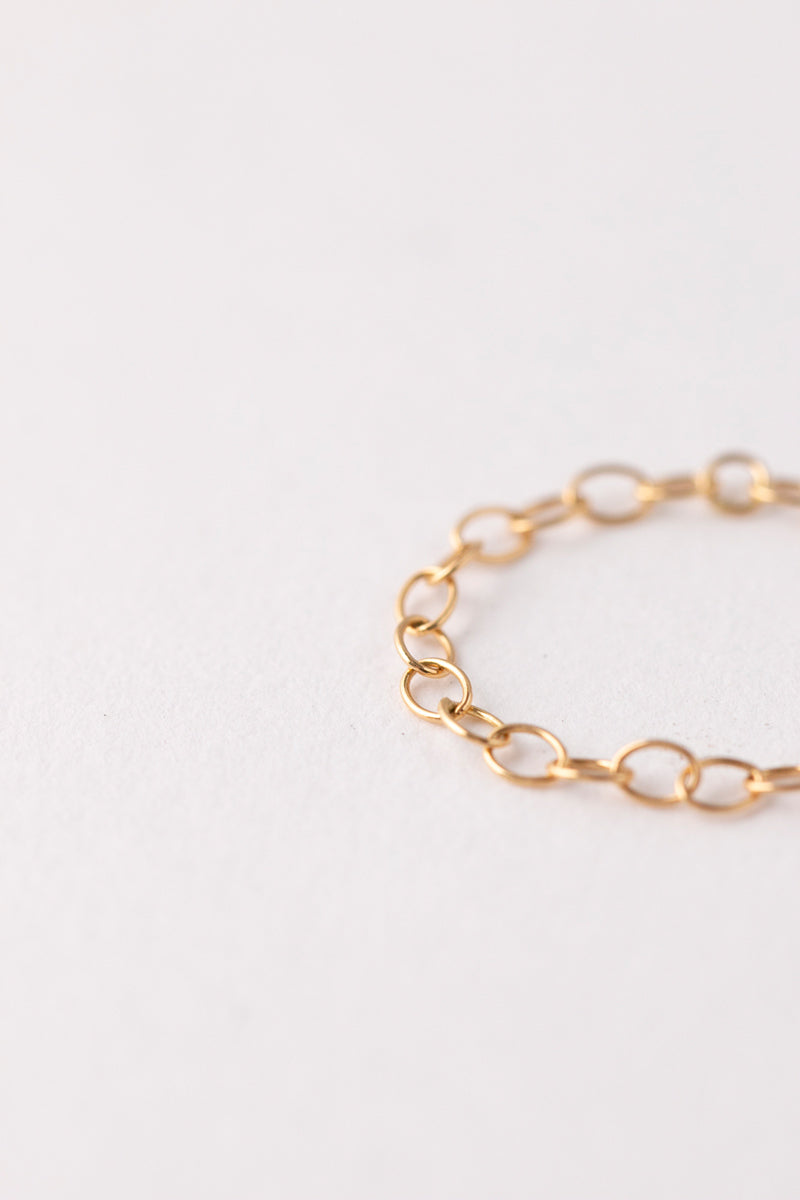 MINIMUMNUTS tiny necklace chain chain ring 4/K18