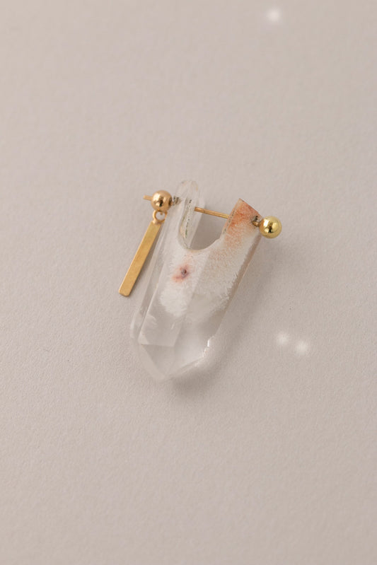 MONAKA jewellery  Phantom Quartz rock Pierce ファントムクォーツロックピアス/K18