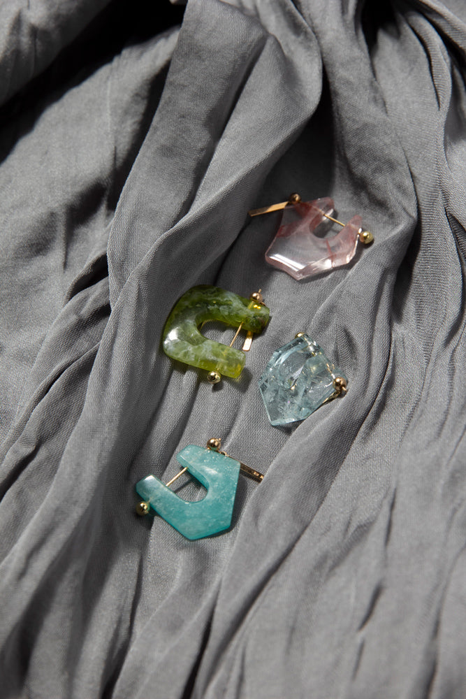 MONAKA jewellery Garden quartz rock pierce ガーデンクォーツロックピアス/K18