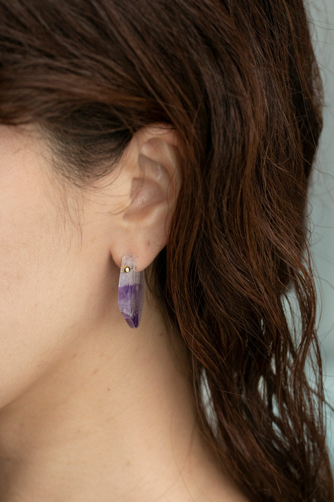 MONAKAjewellery Super seven quartz pierce Super seven rock earrings/K18