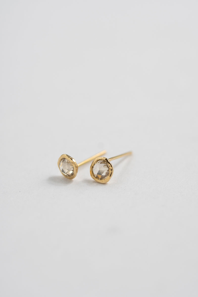 MONAKA jewelery Comet double rose cut diamond Pierce diamond earrings/K18
