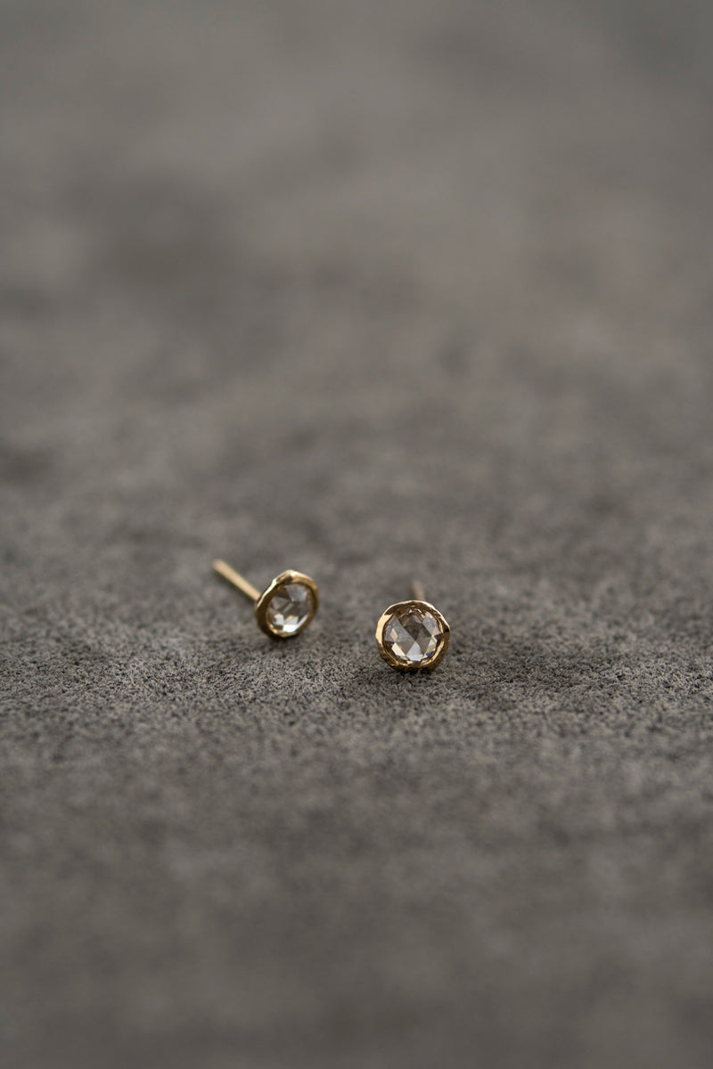 MONAKA jewellery Comet double rose cut diamond Pierce ダイヤモンドピアス/K18