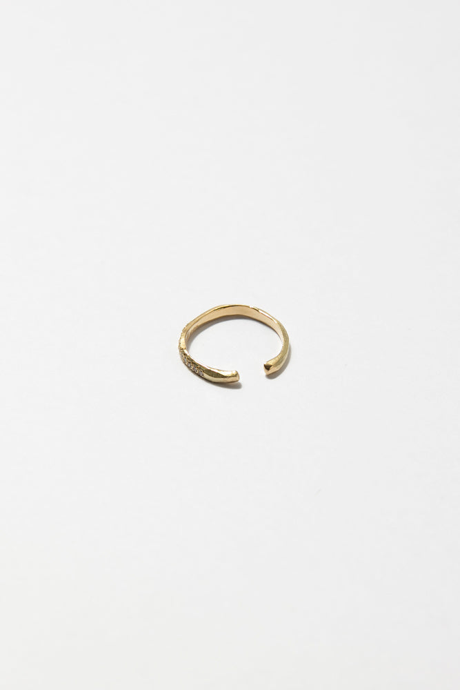 MONAKA jewelery Hibiki Diamond ear cuff /K14