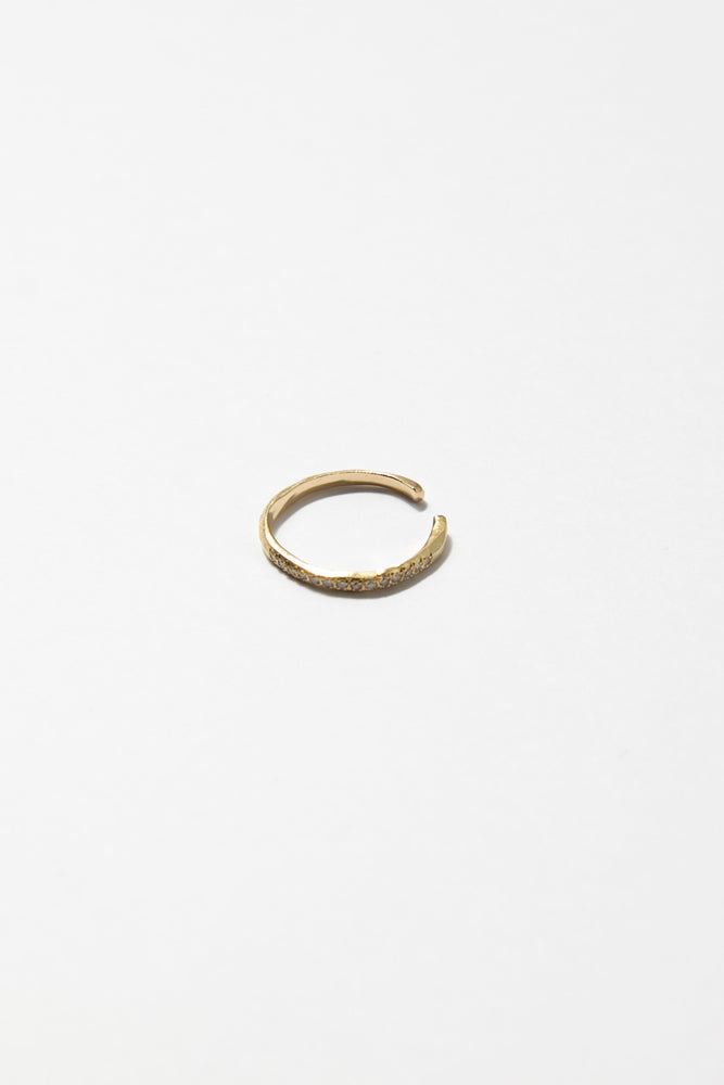 MONAKA jewelery Hibiki Diamond ear cuff /K14