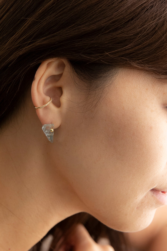 MONAKA jewelery Hibiki Diamond ear cuff /K14