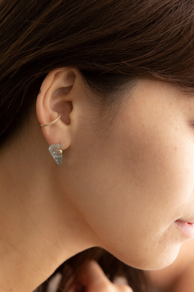 MONAKA jewelery Hibiki color stone &amp; diamond ear cuff Ear cuff/K18
