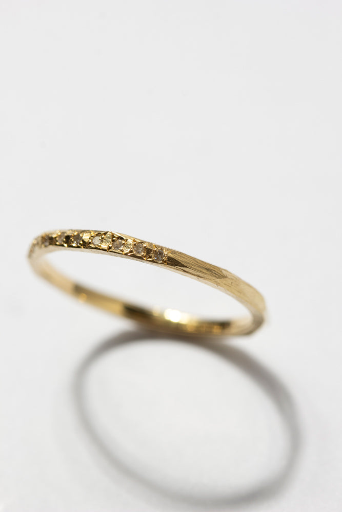 MONAKA jewellery Diamond half eternity ring /K18