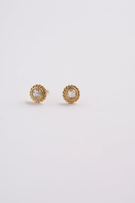 MONAKA jewelery Comet double rose cut diamond Pierce diamond earrings/K18