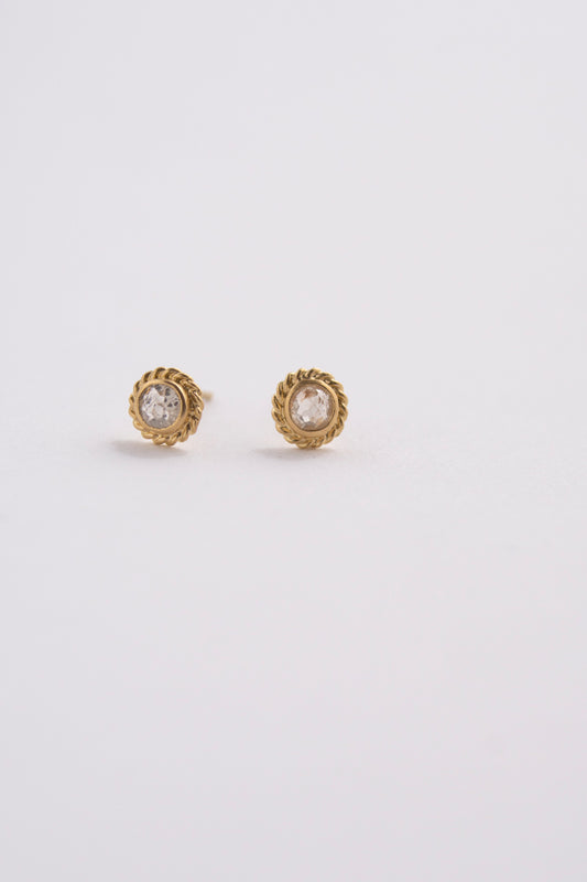 MONAKA jewellery Twist rose cut diamond Pierce ダイヤモンドピアス/K18