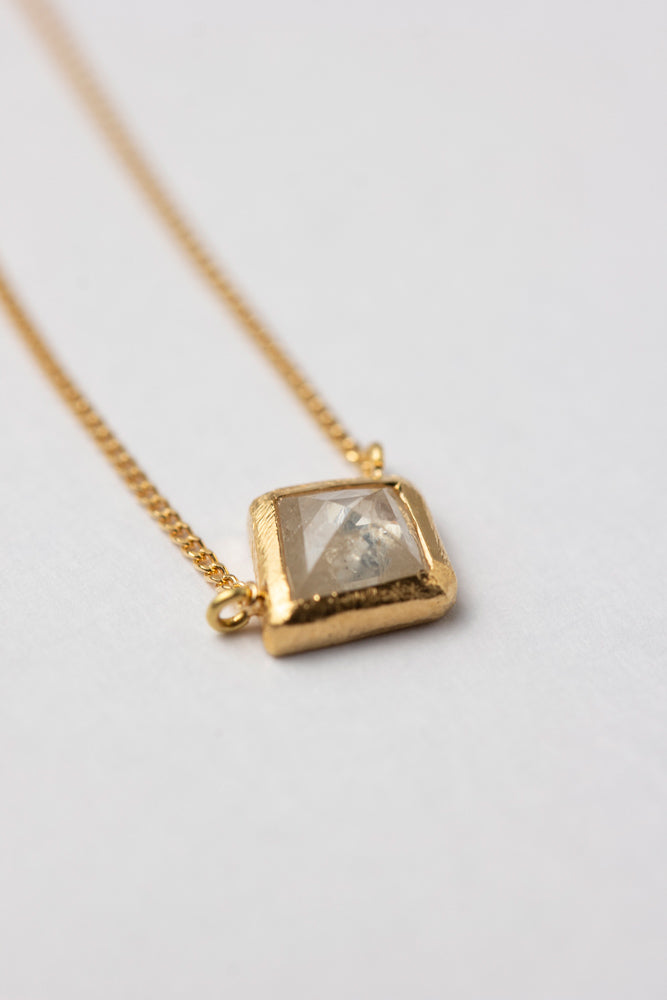 MONAKA jewelery Kite cut natural diamond necklace diamond necklace/K18