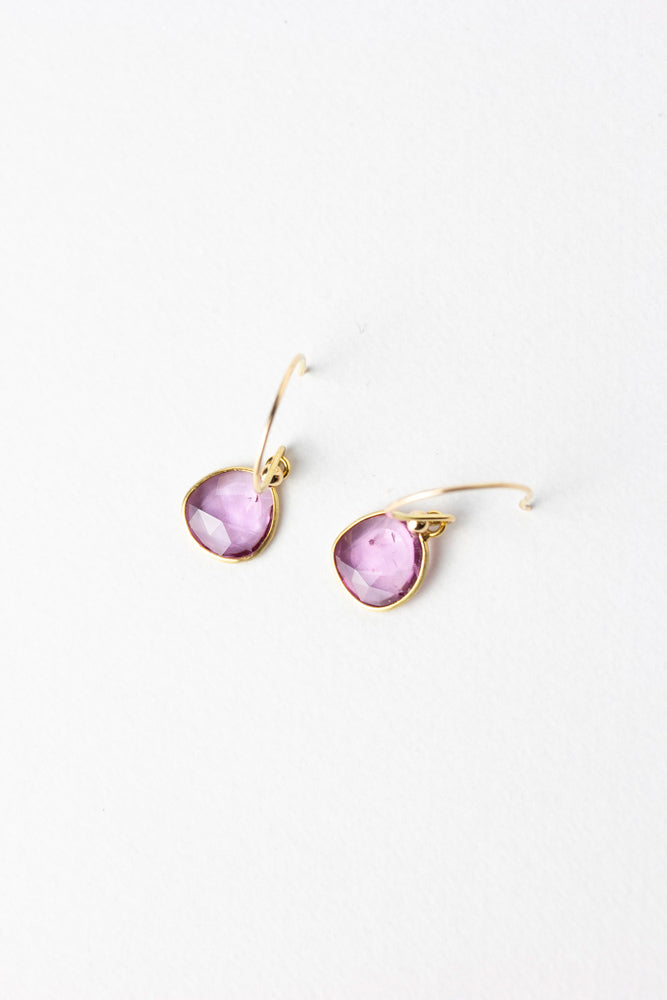 MONAKA jewellery Pink sapphire ピンクサファイアピアス/K18