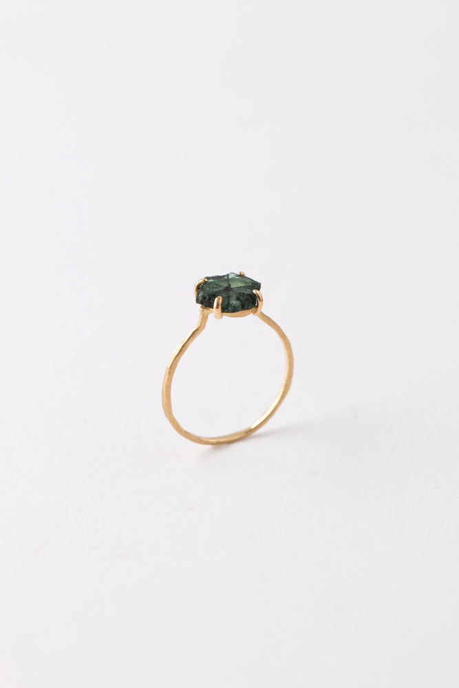 MONAKA jewellery Trapitche Emerald Prong Ring トラピッチェエメラルドリング/K18