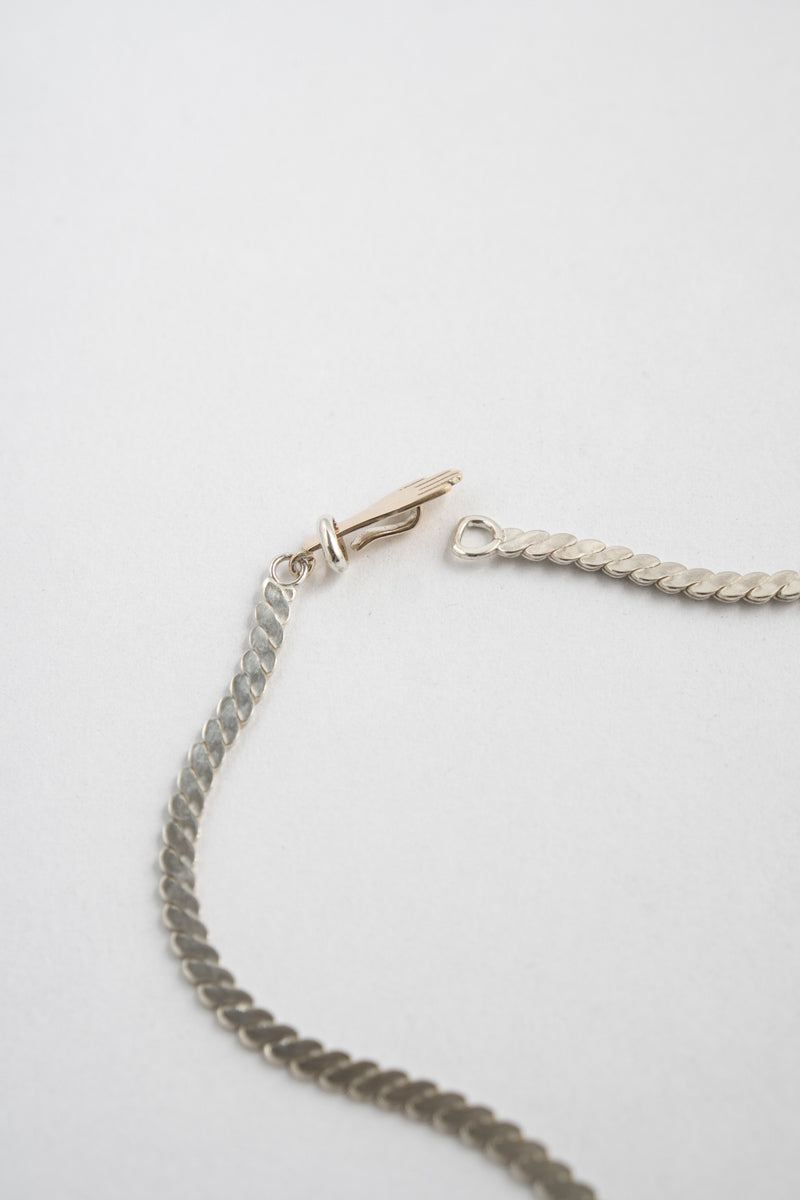PALA braid chain hand Necklace ネックレス /Silver