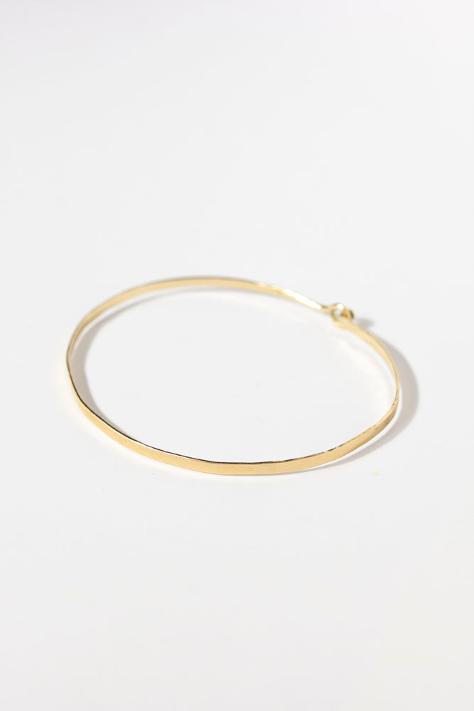 Perche? Flat gold bangle ゴールドバングル/K18