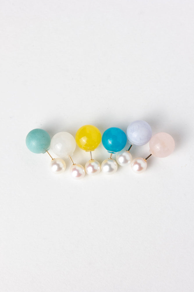 simmon bubble pearl pierce パールピアス/K10