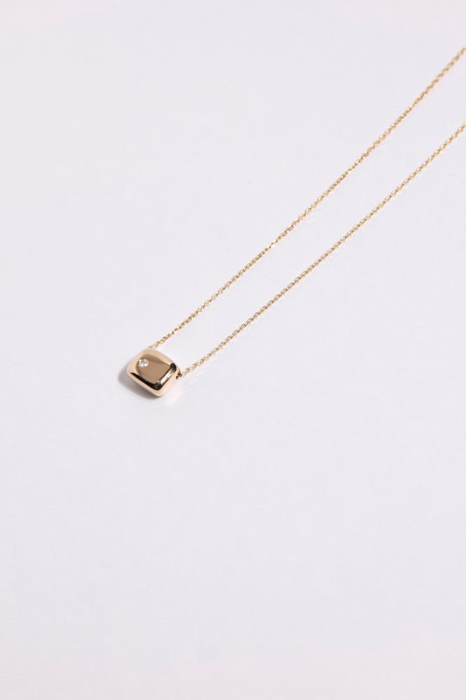 saia Square Diamond Necklace/K10