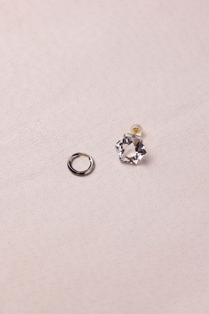 Seta Shape Round Pierced earring S ゴールドフープピアス/K18