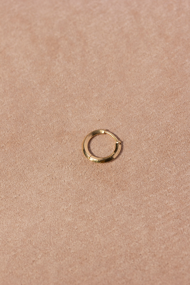 Seta Shape Round Pierced earring S gold hoop earrings/K18