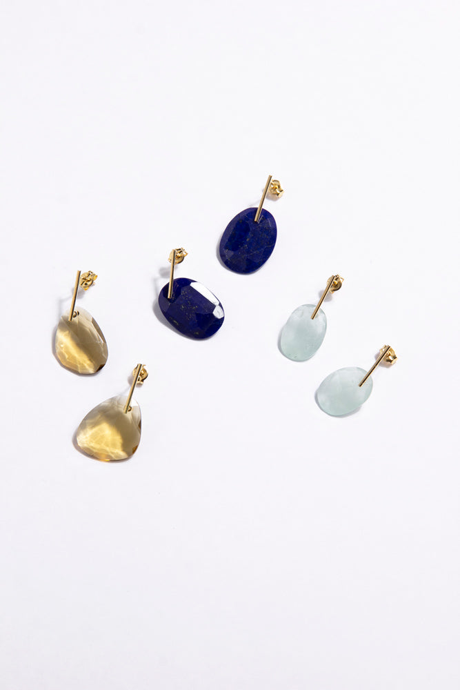 SU CANDY Lapis lazuli earrings/K18
