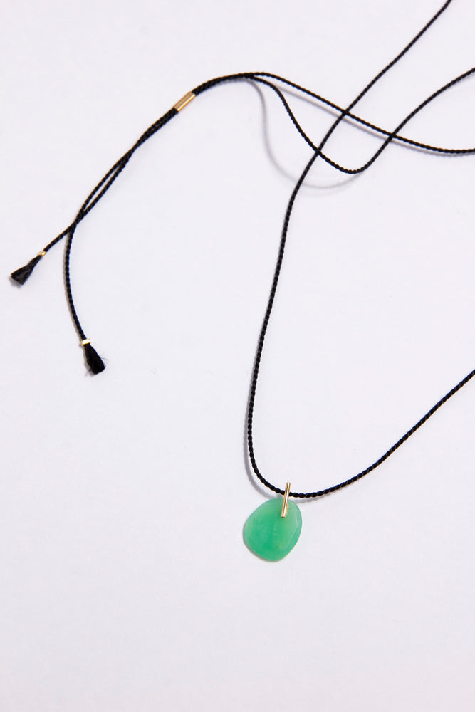 SU CANDY chrysoprase necklace/K18