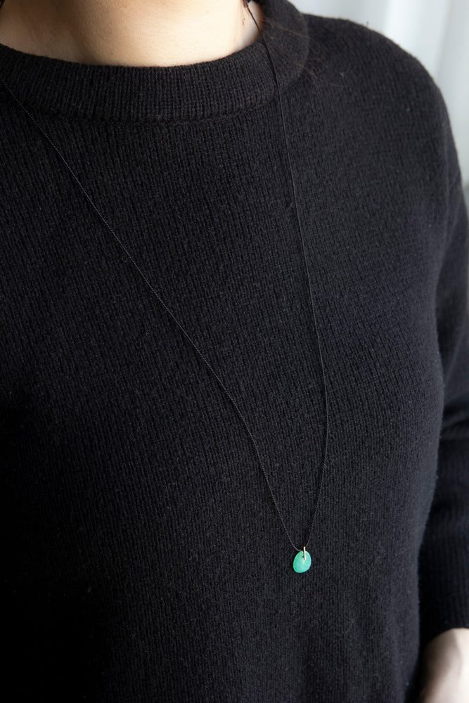 SU CANDY chrysoprase necklace/K18