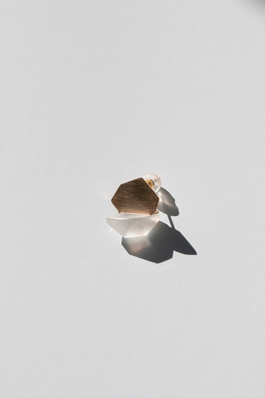 yull. Piece milky quartz Pierce B Quartz pierce/K10