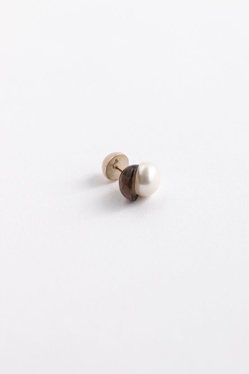 yull. toricolor Smoky quartz earrings/K10
